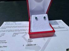 Load image into Gallery viewer, #894 - 1/2 Carat Blue Diamond Earrings, 14kt White Gold