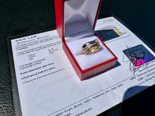 Load image into Gallery viewer, #843 - 14kt Yellow, White & Rose Gold EFFY Diamond Ring Sz 7