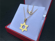 Load image into Gallery viewer, #758 - 14kt Yellow Gold, 18”, Star of David Pendant & Necklace