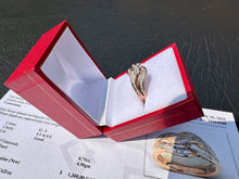 Load image into Gallery viewer, #670 - 925 & Rose Gold, 3/4 Diamond Ring, Size 7
