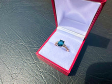 Load image into Gallery viewer, #710 - 10kt Yellow Gold, Topaz & Diamond Ring, Size 6