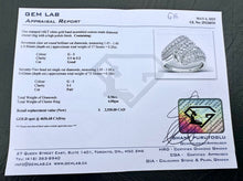 Load image into Gallery viewer, #616 - 14kt White Gold, 1/2 Carat Diamond Cluster Ring, Size 7