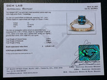 Load image into Gallery viewer, #710 - 10kt Yellow Gold, Topaz & Diamond Ring, Size 6