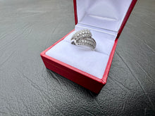 Load image into Gallery viewer, #616 - 14kt White Gold, 1/2 Carat Diamond Cluster Ring, Size 7