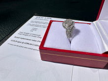Load image into Gallery viewer, #832 - 14kt White Gold, 1.00 CTW Diamond Cluster Ring, Size 7