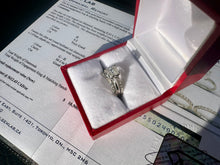 Load image into Gallery viewer, #757 - 14kt White Gold, 1.55ct Oval Diamond Wedding Set, Size 5