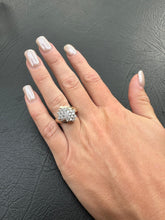 Load image into Gallery viewer, #536 - 14kt Yellow Gold, 1.00 Carat SI Diamond Cluster Ring, Size 6 1/2
