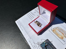 Load image into Gallery viewer, #843 - 14kt Yellow, White & Rose Gold EFFY Diamond Ring Sz 7