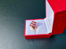 Load image into Gallery viewer, #745 - 14kt Yellow Gold, Ruby & Diamond Ring Size 6