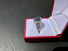 Load image into Gallery viewer, #659 - 1/4CT Blue Diamond Ring, Size 8, .925