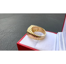 Load image into Gallery viewer, #574 - 14k Yellow Gold, 1.02 ct Diamond & .42ct Emerald Ring, Size 8 3/4