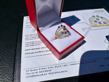 Load image into Gallery viewer, #846 - 14kt Yellow Gold, Sapphire & Diamond Custom Ring SZ 6