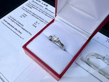 Load image into Gallery viewer, #763 - 14k White Gold, Diamond Heart Ring, Size 5 1/2
