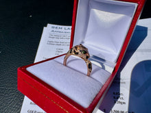 Load image into Gallery viewer, #870 - 14kt Rose Gold EFFY Panther Diamond Ring Size 7