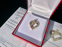 Load image into Gallery viewer, #748 - 10kt Yellow Gold, 3/4 Carat Diamond Heart Pendant