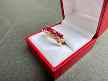 Load image into Gallery viewer, #735 - 14kt Yellow Gold, EFFY Ruby & Diamond Ring, Size 7