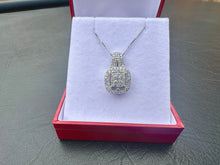 Load image into Gallery viewer, #596 - 1.00 Carat Diamond Pendant, 10k White Gold. 18” Length