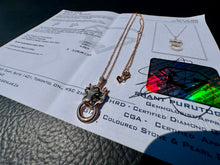 Load image into Gallery viewer, #860 - 14kt Rose Gold, EFFY Panther Diamond Necklace 16-18”