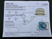 Load image into Gallery viewer, #686 - 10kt Yellow Gold, 1.00 Carat Diamond Cluster Band, Size 5