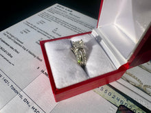 Load image into Gallery viewer, #757 - 14kt White Gold, 1.55ct Oval Diamond Wedding Set, Size 5