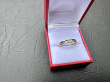 Load image into Gallery viewer, #697 - 10kt Yellow Gold, .37ct Diamond Band, Size 7 3/4