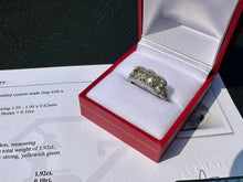 Load image into Gallery viewer, #664 - Peridot & Diamond Ring, Sterling Size 7 w/ Appraisal