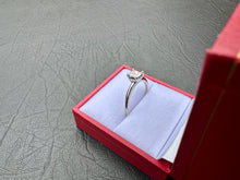 Load image into Gallery viewer, #676 - 14kt White Gold, 1/2 Carat Princess Cut Engagement Ring, Size 7 3/4