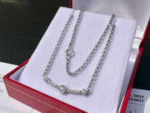 Load image into Gallery viewer, #645 - 10kt White Gold, 1/3ct Diamond Pendant / Necklace 20”