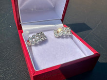 Load image into Gallery viewer, #728 - 14kt White Gold, .41ct VVS Natural Diamond Clutch Earrings