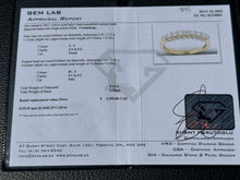 Load image into Gallery viewer, #842 - 14kt Yellow Gold, .41CT 3 Sided Diamond Band, Sz 7