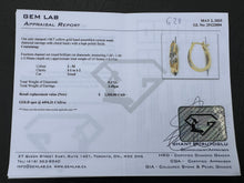 Load image into Gallery viewer, #628 - 14kt Yellow Diamond, .17Ct Diamond Clutch Back Earrings