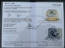 Load image into Gallery viewer, #574 - 14k Yellow Gold, 1.02 ct Diamond & .42ct Emerald Ring, Size 8 3/4