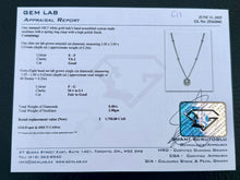 Load image into Gallery viewer, #617 - 14kt White Gold, Diamond Pendant / Necklace 18”