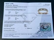 Load image into Gallery viewer, #699 - 14kt Rose Gold, Sapphire & Diamond Custom Band, Size 7