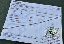 Load image into Gallery viewer, #668 - Diamond & Silver Cross Bracelet, 8”, W/ Appraisal