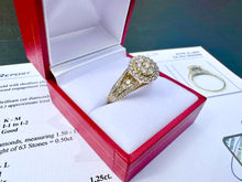 Load image into Gallery viewer, #620 - 10kt Yellow Gold, 1.25ct Diamond Engagement Ring, Size 7