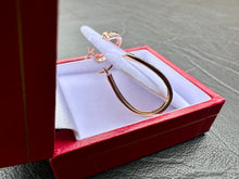 Load image into Gallery viewer, #619 - 10kt Rose Gold, .40ct Hoop Clutch Earrings
