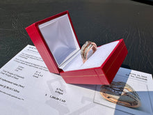 Load image into Gallery viewer, #670 - 925 & Rose Gold, 3/4 Diamond Ring, Size 7