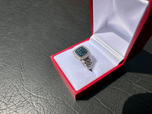 Load image into Gallery viewer, #659 - 1/4CT Blue Diamond Ring, Size 8, .925