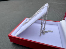 Load image into Gallery viewer, #644 - 14kt White Gold, .31ct Diamond Pendant / Chain. Adjustable 16 or 18”