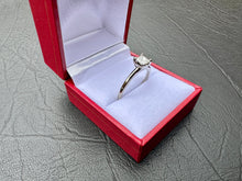 Load image into Gallery viewer, #676 - 14kt White Gold, 1/2 Carat Princess Cut Engagement Ring, Size 7 3/4