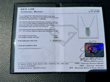 Load image into Gallery viewer, #790 - 14kt White Gold, Tourmaline & Topaz Pendant Necklace 18”