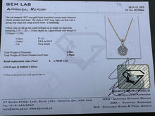 Load image into Gallery viewer, #714 - 1/2 Carat Diamond Pendant / Necklace, 14kt Rose Gold, 18”