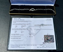 Load image into Gallery viewer, #781 - .925 Sterling, Blue & White Evil Eye Bracelet 8”