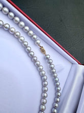 Load image into Gallery viewer, #601 - Freshwater Pearl Necklace, Off Grey, 42” Length