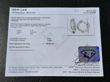 Load image into Gallery viewer, #671 - 3/4 Carat Diamond Baguette Clutch Back Earrings .925