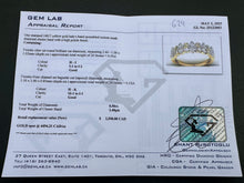 Load image into Gallery viewer, #629 - 14kt Yellow Gold, 1/2 Carat Diamond Cluster Band, Size 6