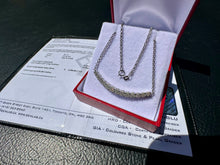 Load image into Gallery viewer, #822 - 14kt White Gold, .40ct Diamond Necklace 18-20”