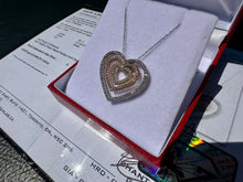 Load image into Gallery viewer, #854 - 10k White, Rose, Yellow Gold Diamond 3pc Pendant Chain 18”