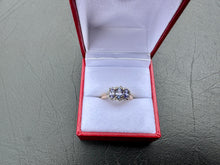 Load image into Gallery viewer, #692 - 10k Yellow Gold, Tanzanite & Diamond Ring, Size 5 3/4